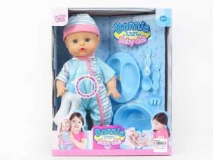 Opakowanie Lalka bobas Bonnie 30cm z akcesoriami niebieskie śpioszki