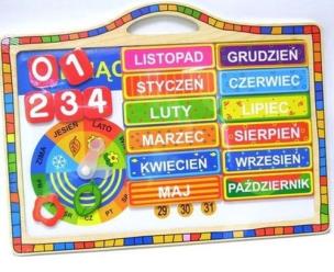Opakowanie Magnetyczny kalendarz drewniany
