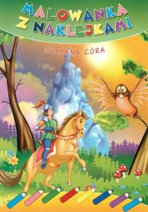Okładka książki Malowanka z naklejkami. Szklana góra