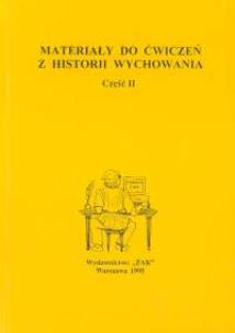 Opakowanie Materiały do ćwiczeń z historii wychowania