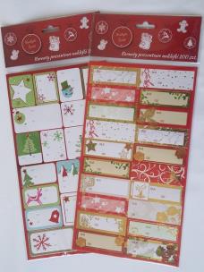 Opakowanie Naklejki prezentowe 100 sztuk