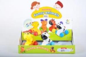 Opakowanie Nakręcane zwięrzątko na kółkach 12cm