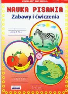 Okładka książki Nauka pisania. Zabawy i ćwiczenia. Zebra