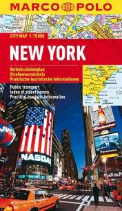 Okładka książki NEW YORK PLAN MIASTA 1:15 000 LAMINOWANA-MARCO POLO