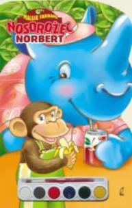 Okładka książki Nosorożec Norbert  - maluję farbami Wilga