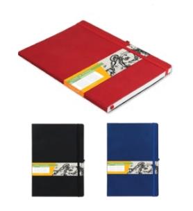 Opakowanie Notes w kratkę B5 Impresja czerwony