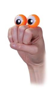 Opakowanie Oczy na palce pacynka pomarańczowa