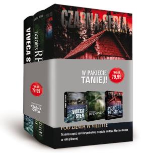 Pakiet Kobiece kryminały III. Na spokojnych wodach; Niewidzialny strażnik; Pod ziemią w Villlette. Autor: Viveca Sten, Redondo Dolores, Ingrid Hedstrom. Multiszop.pl Okładka książki Pakiet Kobiece kryminały III. Na spokojnych wodach; Niewidzialny strażnik; Pod ziemią w Villlette