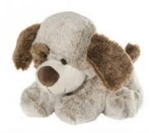 Okładka książki Piesek z szalikiem 22 cm