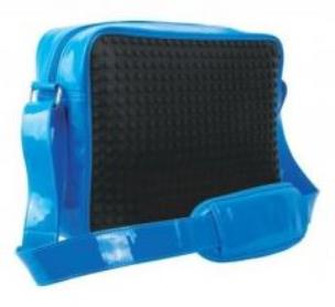 Opakowanie Pixelowa lakierowana torba - niebieska