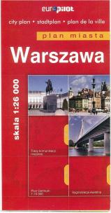 Okładka książki Plan Miasta EuroPilot. Warszawa br