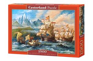 Opakowanie Puzzle 1500 Przygoda w Nowym Świecie CASTOR