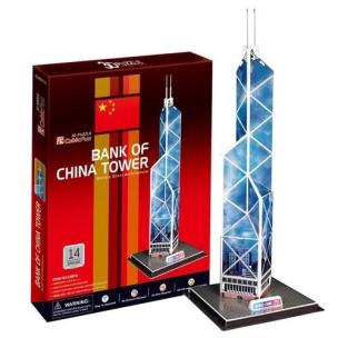 Opakowanie PUZZLE 3D WIEŻOWIEC BANK OF CHINA TOWER 14 EL.