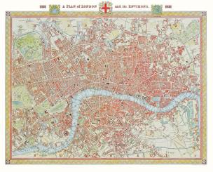 Opakowanie Puzzle Mapa Londynu 1000