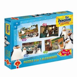 Opakowanie Puzzle Pingwiny z Madagaskaru 4 w 1