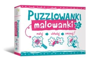 Okładka książki Puzzlowanki malowanki. Maluj. Układaj. Zmazuj