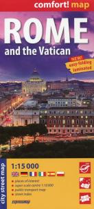 Opakowanie Rzym i Watykan laminowany plan miasta 1:15 000