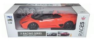 Opakowanie Samochod zdalnie sterowany 32 cm z ładowarką pomarańczowy