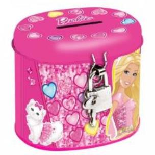 Opakowanie Skarbonka metalowa owalna Barbie