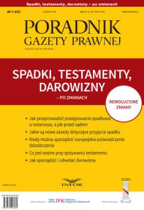 Opakowanie Spadki testamenty darowizny po zmianach