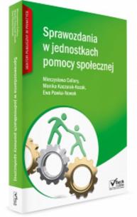 Okładka książki Sprawozdania w jednostkach pomocy społecznej