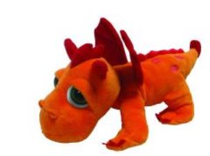 Opakowanie Średni pomarańczowy Smok 33cm SUKI