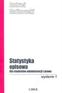 Okładka książki Statystyka opisowa dla studentów administracji i prawa