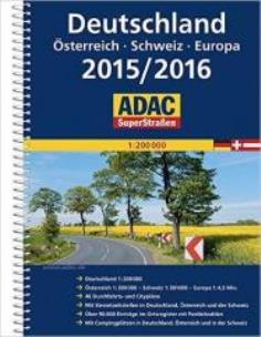 Okładka książki SuperStrassen ADAC. Deutschland 2015/2016