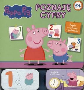 Okładka książki Świnka Peppa Poznaję cyfry + puzzle