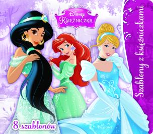 Szablony z księżniczkami. Autor: OPRACOWANIE  ZBIOROWE. Multiszop.pl Okładka książki Szablony z księżniczkami