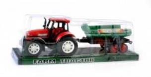 Opakowanie Traktor plastikowy z przyczepą 11cm