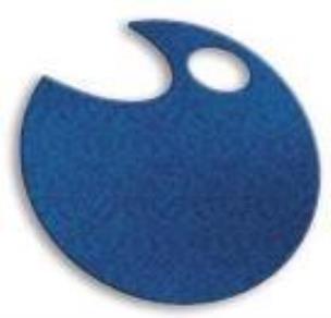 Opakowanie Wstążka filcowa 0,5cm x 6m niebieski (13szt) MONA