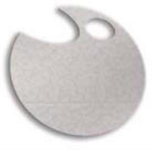 Opakowanie Wstążka filcowa 1cm x 6m biała (13szt) MONA