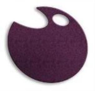 Opakowanie Wstążka filcowa 1cm x 6m ciemny fiolet (13szt)MONA