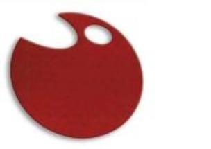 Opakowanie Wstążka filcowa 1cm x 6m czerwona (13szt) MONA