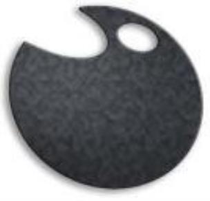 Opakowanie Wstążka filcowa 1cm x 6m szara (13szt) MONA