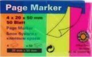 Opakowanie Zakładki indeksujące neonowe (45x50 fiszek)