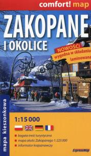 Opakowanie Zakopane i okolice mapa kieszonkowa 1:15 000
