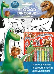 Opakowanie Zestaw do kolorowania z kredkami. Good Dinosaur