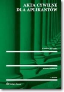 Okładka książki Akta cywilne dla aplikantów