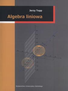 Okładka książki Algebra liniowa