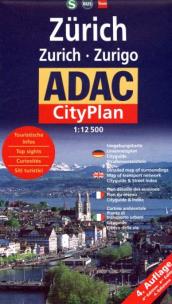 Okładka książki CityPlan ADAC. Zurich 1:12 500