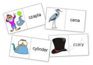 Opakowanie Domino logopedyczne wyrazowo - obrazkowe C-CZ