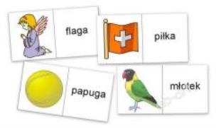 Opakowanie Domino logopedyczne wyrazowo - obrazkowe K-G