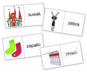 Opakowanie Domino logopedyczne wyrazowo - obrazkowe S-Z