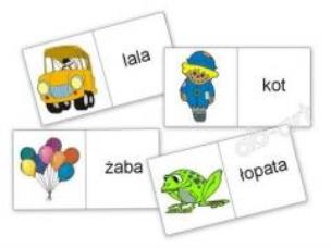 Opakowanie Domino logopedyczne wyrazowo - obrazkowe