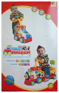 Opakowanie Duży jeździk lokomotywa z przyczepką 2w1 nocnik