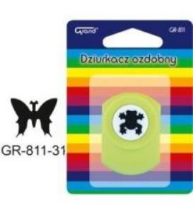 Opakowanie Dziurkacz ozdobny mały 1,8cm Motyl GRAND