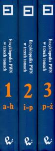 Opakowanie Encyklopedia PWN w trzech tomach