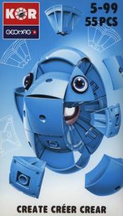 Opakowanie Geomag Niebieskie jajko 55 elementów